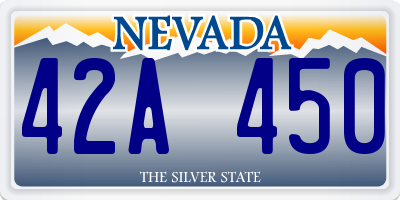 NV license plate 42A450