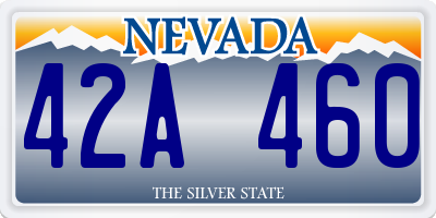 NV license plate 42A460