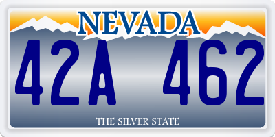 NV license plate 42A462