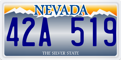 NV license plate 42A519