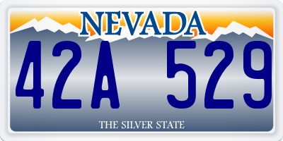 NV license plate 42A529