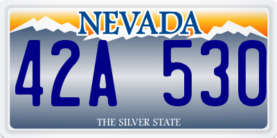 NV license plate 42A530