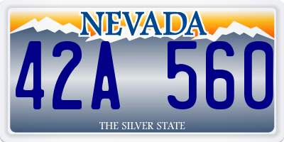 NV license plate 42A560