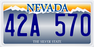 NV license plate 42A570