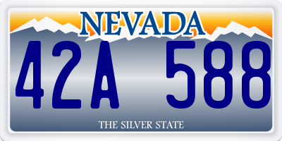 NV license plate 42A588