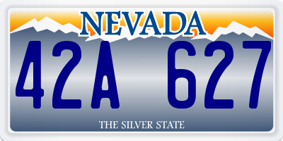 NV license plate 42A627