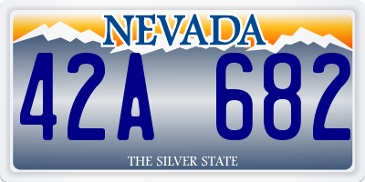 NV license plate 42A682