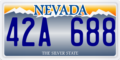 NV license plate 42A688