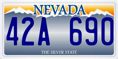 NV license plate 42A690