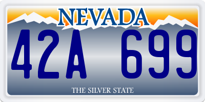 NV license plate 42A699
