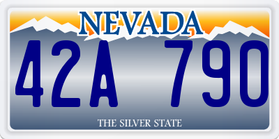 NV license plate 42A790