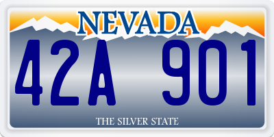 NV license plate 42A901