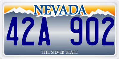 NV license plate 42A902
