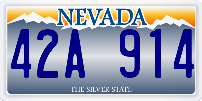 NV license plate 42A914