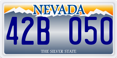 NV license plate 42B050