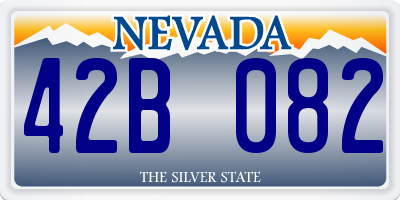 NV license plate 42B082
