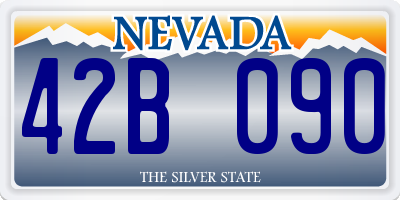 NV license plate 42B090