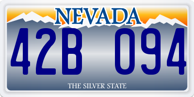 NV license plate 42B094