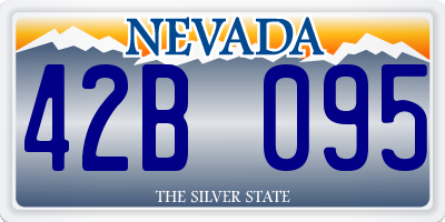 NV license plate 42B095