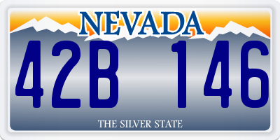 NV license plate 42B146