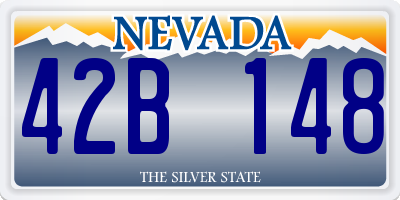 NV license plate 42B148