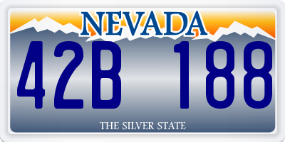 NV license plate 42B188