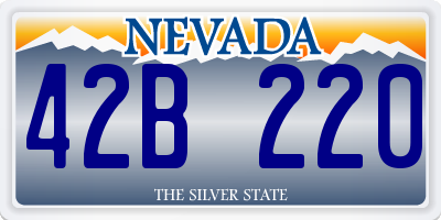 NV license plate 42B220