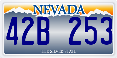 NV license plate 42B253