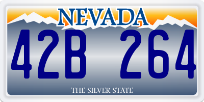 NV license plate 42B264