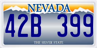 NV license plate 42B399