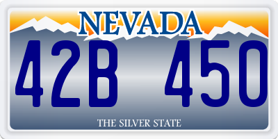 NV license plate 42B450