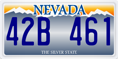 NV license plate 42B461