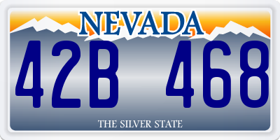 NV license plate 42B468