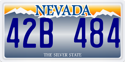 NV license plate 42B484