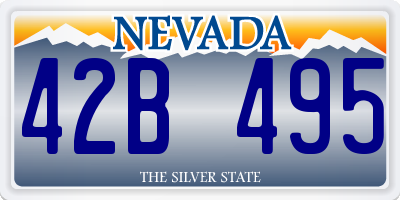 NV license plate 42B495