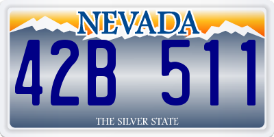 NV license plate 42B511