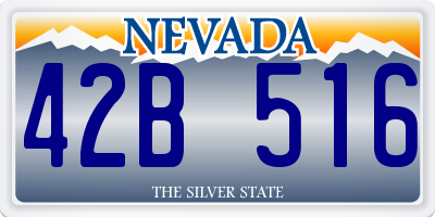 NV license plate 42B516