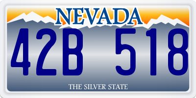 NV license plate 42B518