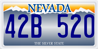 NV license plate 42B520