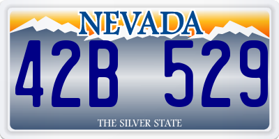 NV license plate 42B529
