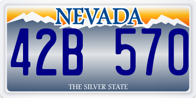 NV license plate 42B570