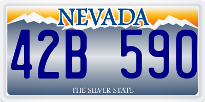 NV license plate 42B590