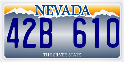 NV license plate 42B610