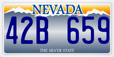NV license plate 42B659