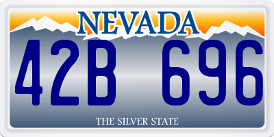 NV license plate 42B696