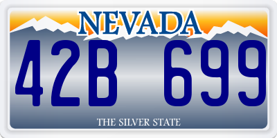 NV license plate 42B699