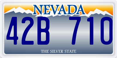 NV license plate 42B710