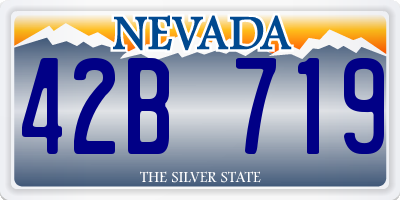 NV license plate 42B719