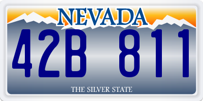 NV license plate 42B811