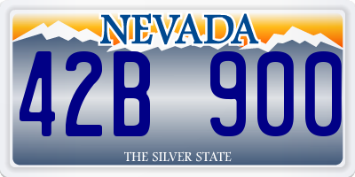 NV license plate 42B900